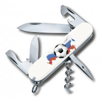 Нож перочинный Victorinox Spartan "Российский футбол", 91 мм, 12 функций, рукоять пластик, белый Нож перочинный Victorinox Spartan "Российский футбол", 91 мм, 12 функций, рукоять пластик, белый