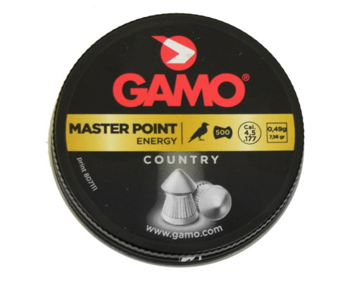 Пули Gamo Master Point 4,5 мм, 0,49 грамм, 500 штук